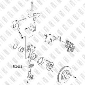 Hyundai ElantraHD 06-11/I30 06-09/Ceed 06-09/Cerato09-11 шаровая опора FK0181 FIXAR