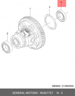 Daewoo Matiz/Spark 04-09 сальник АКПП лев    35x52x8 96567757 GENERAL MOTORS