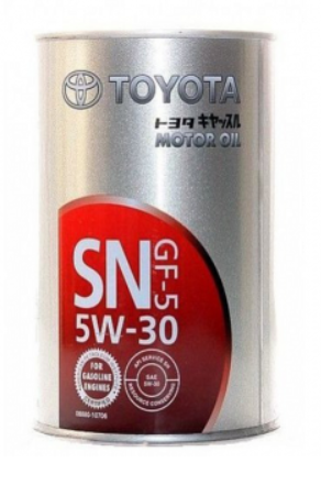 Масло моторное синтетическое TOYOTA SN/CF 5W30 1L метал. банка 08880-10706 TOYOTA