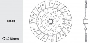 SS Kyron/Action 07-10 2.0 TD диск сцепления SY24 VALEO PHC