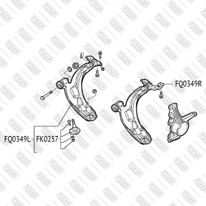 Fiat Albea Rus, Doblo Шаровая опора FK0257 FIXAR