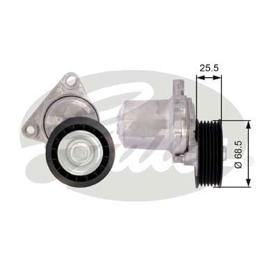Mazda 6/CX-7 1.8-2.3 02- Ролик с натяжителем приводного ремня T39074 GATES