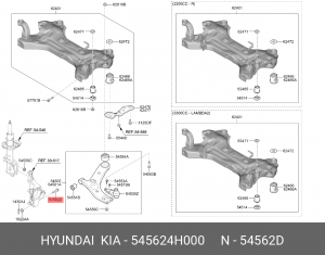Hyundai H1 Grand Starex болт шаровой 545624H000 HYUNDAI KIA