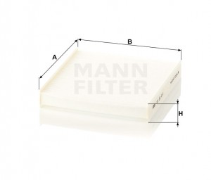 Воздушный фильтр салона MANN (без рамки) CU22011 MANN FILTER