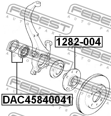 Hyundai SonataEF/SantaFe00-/Tucson/NF/Sportage 04-/10-13/Optima 11-/YF/ix35 10-1 DAC45840041 FEBEST