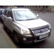 Kia Sportage II 2005-2009 Дефлектор капота темный 18031 EGR