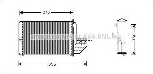 BMW 3 E36 1.6-2.8/D 90-99 радиатор отопителя BWA6172 AVA