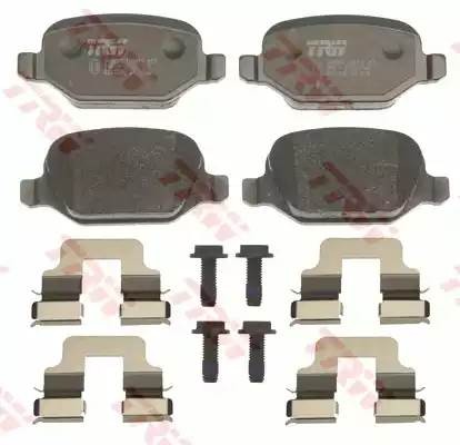 Fiat Linea, Alfa 147 колодки задние диск. GDB1396 TRW