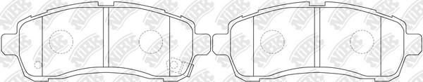 MAZDA Demio 1.3/1.5L DE3AS/DE3FS/DY5FS 07- колодки передние PN0544 NIBK