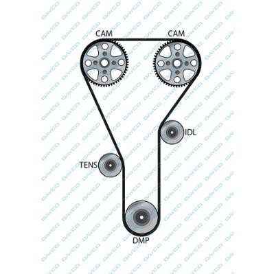 Mazda 323, 626, Premacy  ремень ГРМ 133*25.4 94854 DAYCO
