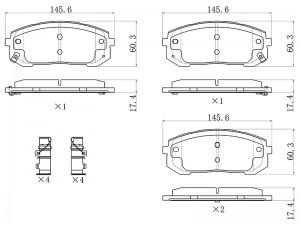 Kia K5/Hyundai Sonata DN 19/Tucson 21- колодки передние ST280059 SAT