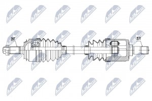 ПОЛУОСЬ HONDA CIVIC 1.8 05- /LEFT,MTM/ NPWHD050 NTY