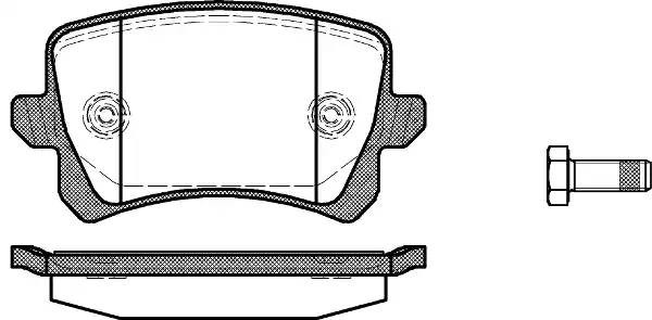 VAG Audi A3/A6/Caddy lll/Golf V/Jetta/Passat 05-/Touran/Tiguan/Skoda Octavia ll  1342_00 REMSA