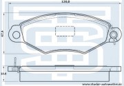 Peugeot 206 Колодки тормзные пред 174503 STARKE