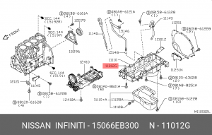 уплотнительное кольцо масляного насоса 15066-EB300 NISSAN INFINITI
