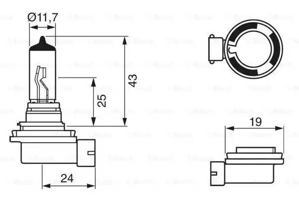 H11 12V-55W  (PGJ19-2) 1 987 302 084 BOSCH
