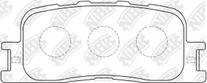 Toyota Camry 2.0-3.3 01>/Lexus ES300 02> колодки задние PN1458 NIBK