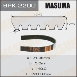 Ремень поликлиновой 6PK-2200 MASUMA