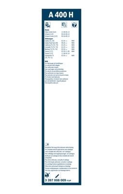 400мм Щетка заднего стеклоочистителя VAG Octavia, T5, Touran 3 397 008 009 BOSCH