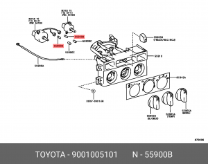 Toyota лампа 90010-05101 TOYOTA