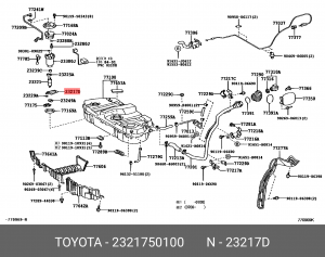 Toyota сетка бензобака 23217-50100 TOYOTA