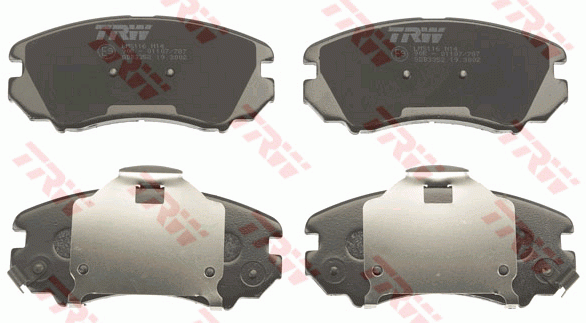 Колодки торм.пер./дат. GDB3352 TRW
