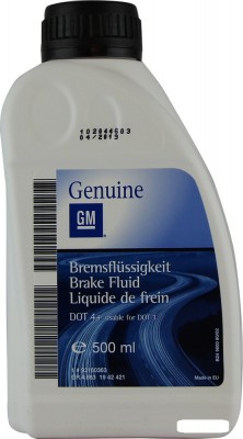 яТормозная жидкость GM DOT4+ 0,5л 1942421 GENERAL MOTORS