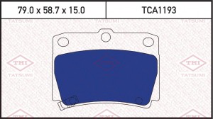 Mitsubishi Pajero II 90-00, Pajero Sport 98-09-15- 2.4D/2.5D/3.0 колодки задние  TCA1193 TATSUMI