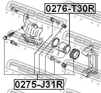 Nissan X-Trail T30 р/к заднего суппорта на 2 стороны 0275-J31R FEBEST