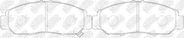 Honda Civic 05-11 12-  FB Седан, Accord VIII 03- колодки тормозные передние PN8465 NIBK