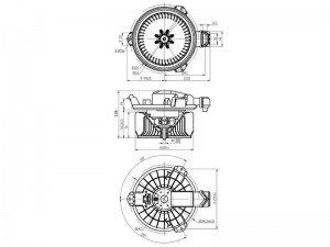 Toyota Corolla 150,180, Hilux 04-15, RAV-4 05-19 Мотор отопителя ST8710342090 SAT