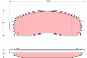 Ford Explorer 4,0 98-02 колодки передние GDB4131 TRW