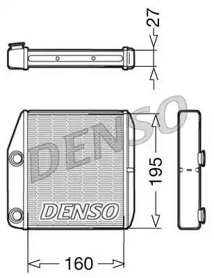 Opel Corsa D радиатор отопителя DRR09075 DENSO