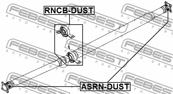 Renault Duster Крестовина карданного вала ASRN-DUST FEBEST