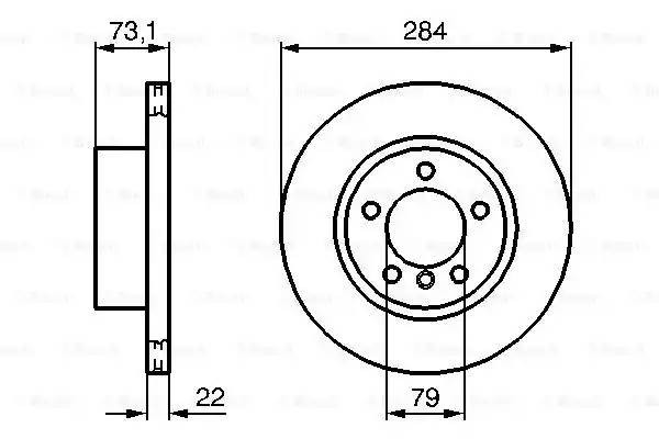 Тормозной диск 0 986 479 213 BOSCH