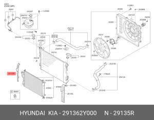 Kia Sportage 14 - направляющая(2) 291362Y000 HYUNDAI KIA