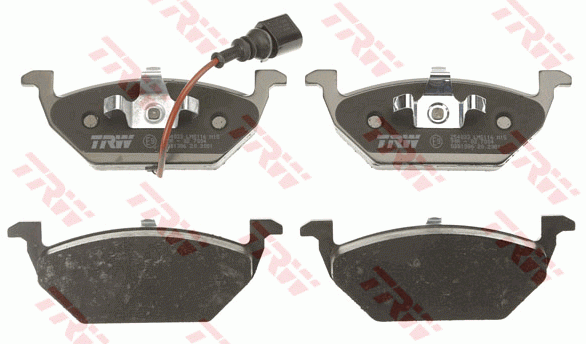 VAG Audi A3, VW Golf IV,V,VI, Polo, Skoda Octavia, Fabia тормозные колодки перед GDB1386 TRW