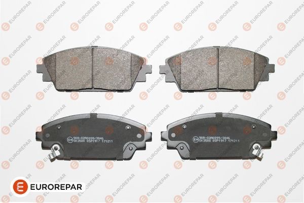 Колодки тормозные дисковые MAZDA 3 (BM, BN) 1.5 13>, front 1639381780 EUROREPAR