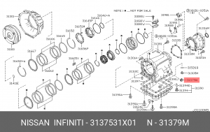 Nissan сальник 12/22/7 трамблер 31375-31X01 NISSAN INFINITI