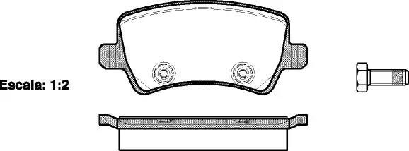 Land Rover Freelander 2 тормозные колодки задние 123600 REMSA