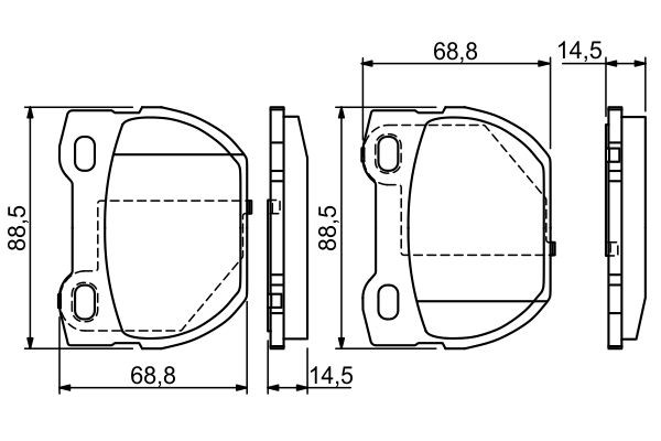 LR DEFENDER колодки тормозные задние 0 986 424 827 BOSCH