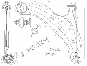 Hyundai Getz Рычаг подвески перед. левый JDCP2604L JUST DRIVE