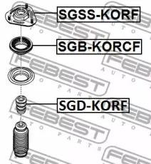 SS Actyon New отбойник переднего арматизатора SGD-KORF FEBEST