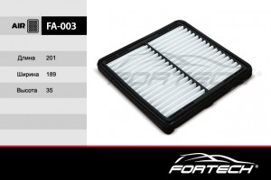 Daewoo Matiz Фильтр воздушный FA003 FORTECH