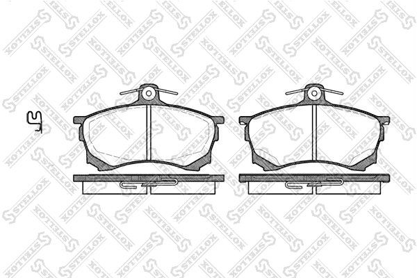 колодки дисковые п.! с антискрип. пл.\ Mitsubishi Carisma 1.6-1.9D/TD 95> 593-000B-SX STELLOX