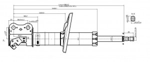 АМОРТИЗАТОР ПОДВЕСКИ ПЕР R ГАЗ -334186- TO COROLLA JAS0225 JUST DRIVE