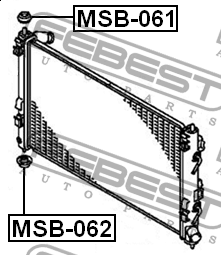 Втулка радиатора MSB-061 FEBEST