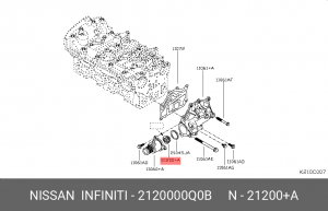ТЕРМОСТАТ 2120000Q0B NISSAN INFINITI
