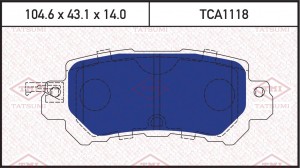 Mazda CX-5 колодки тормозные задние TCA1118 TATSUMI