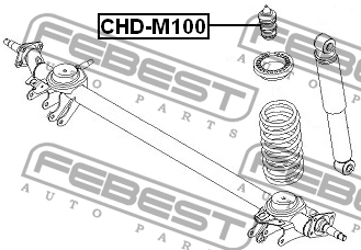 Daewoo Matiz Отбойник заднего амортизатора CHD-M100 FEBEST